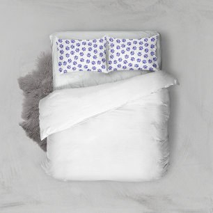 Doodle Paws, Dog Paws, Navy Blue Paws Pillowcase