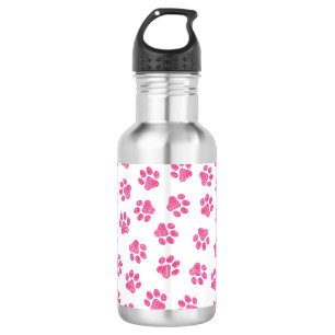 Doodle Paws, Dog Paws, Pink Paws 532 Ml Water Bottle