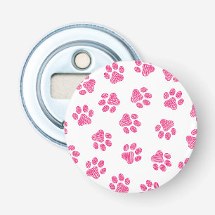 Doodle Paws, Dog Paws, Pink Paws Bottle Opener