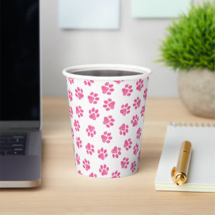Doodle Paws, Dog Paws, Pink Paws Paper Cups