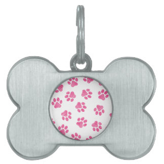 Doodle Paws, Dog Paws, Pink Paws Pet ID Tag