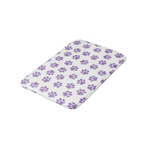Doodle Paws, Dog Paws, Purple Paws Bath Mat