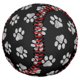 Doodle Paws, Dog Paws, White Paws Softball