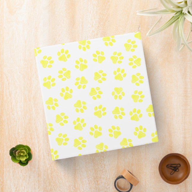 Doodle Paws, Dog Paws, Yellow Paws Binder (In Situ)