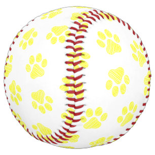 Doodle Paws, Dog Paws, Yellow Paws Softball