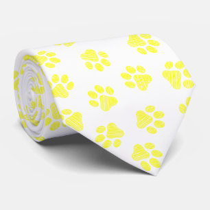 Doodle Paws, Dog Paws, Yellow Paws Tie