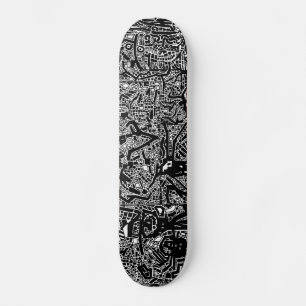 Doodle pig skate skateboard