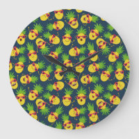 Doodle pineapples, hand drawn, summer pattern.