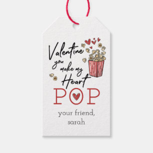Doodle Popcorn Valentine Tag