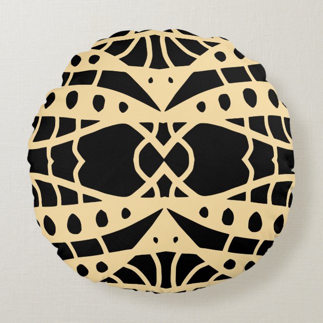 Doodle Round Pillow (Front)