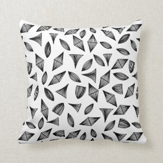 doodle shapes patterned pillow