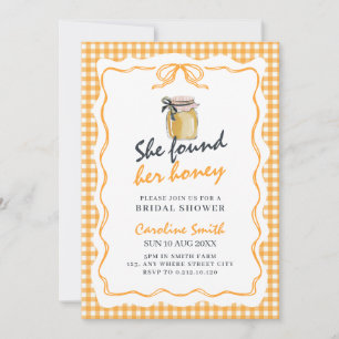 doodle She Found Her Honey bridal shower Invitation
