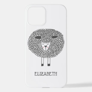 Doodle Sheep Personalized iPhone 12 Case