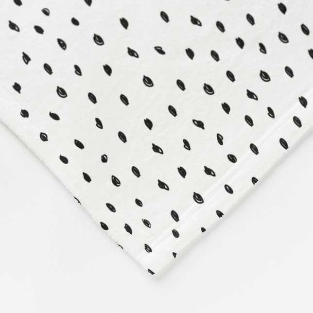 Doodle Spot Fleece Throw (Corner)