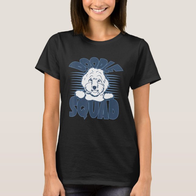 Doodle Squad Cute Pet Dog Goldendoodles T-Shirt (Front)