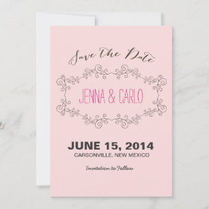 doodle swirl save the date