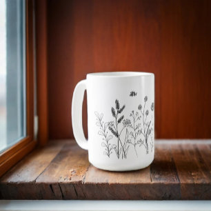 Doodle Wild Plants Mug 