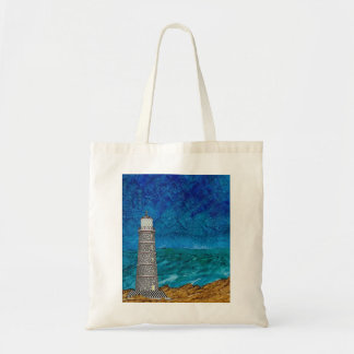 Doodled Lighthouse Tote Bag