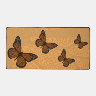 Doodled Monarch Desk Mat