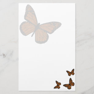 Doodled Monarch Stationery