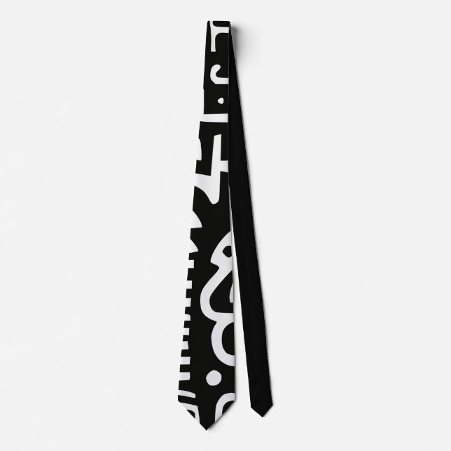 Doodles Abstract Modern Shapes Tie (Front)
