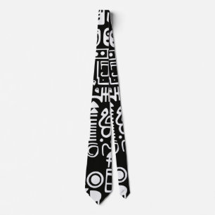 Doodles Abstract Modern Shapes Tie