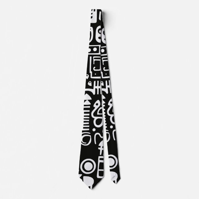 Doodles Abstract Modern Shapes Tie (Front)