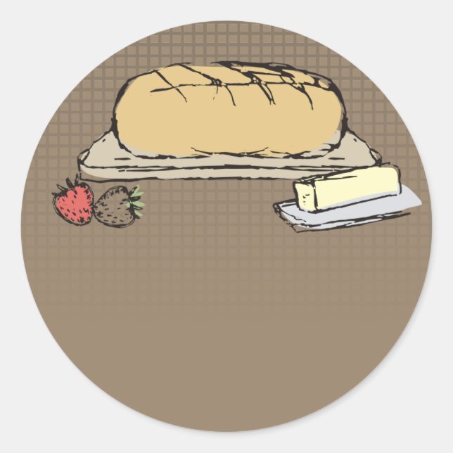 doodles bread baking from my kitchen gift sticker (Front)