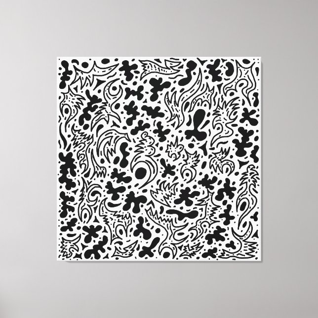 Doodles  canvas print (Front)