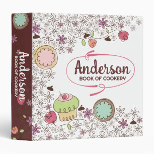 Doodles cookies cupcakes flowers bakery sweets binder