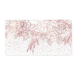 Doodles et confettis floraux dessinés à la main