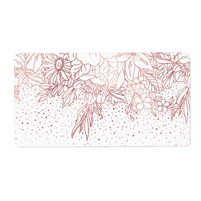 Doodles et confettis floraux dessinés à la main en (Devant)