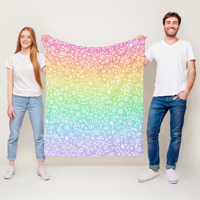 Doodles! Fun Rainbow Blanket (In Situ)