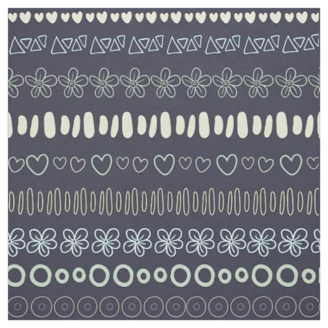 Doodles Pattern fabric (Swatch)