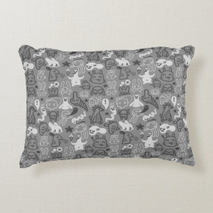 doodles pattern illustration decorative pillow
