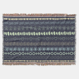 Doodles Pattern throw blanket