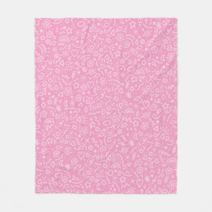 Doodles! Pink on Pink Blanket
