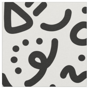 Doodles! Pops of Colour! Fabric