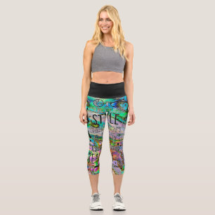 Doodling in Style High Waisted Capris