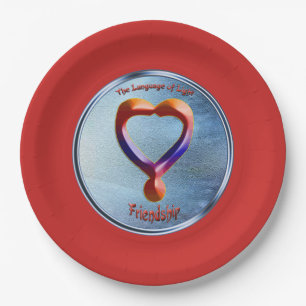 Doodling on the symbol of Friendship Paper Plate