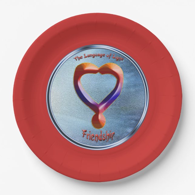 Doodling on the symbol of Friendship Paper Plate (Front)