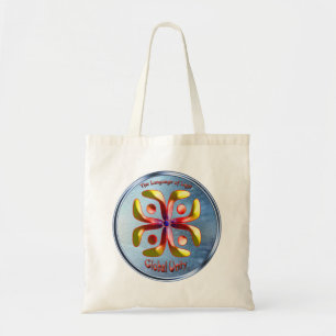 Doodling on the symbol of Global unity Tote Bag