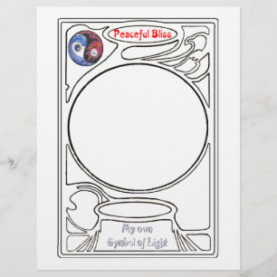 Doodling on the symbol of Peaceful Bliss Letterhead