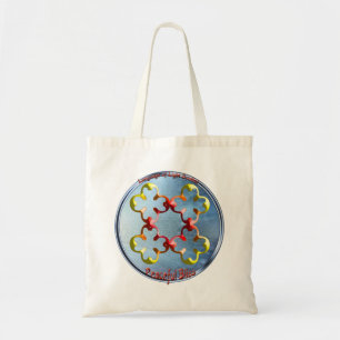 Doodling on the symbol of Peaceful Bliss Tote Bag