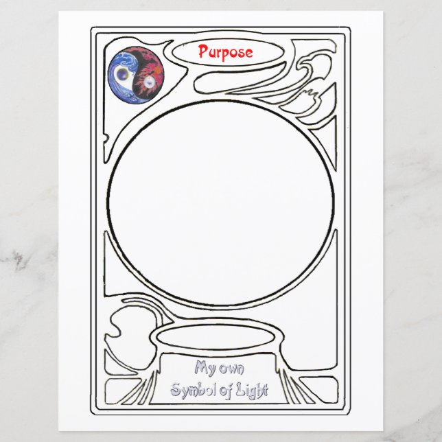 Doodling on the symbol of Purpose (Front)