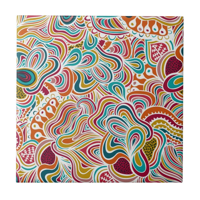 Doodling pattern tile (Front)