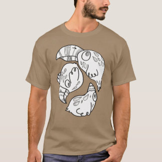 doodlish birds flying in a circle T-Shirt