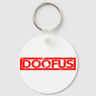Doofus Stamp Keychain