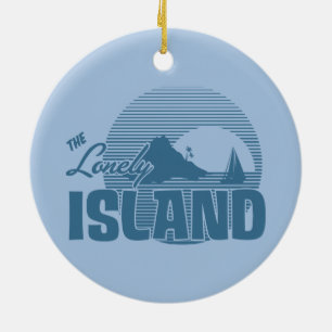 Dookie Island - Blue Ceramic Ornament