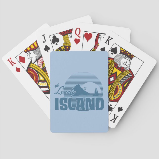 Dookie Island - Blue Playing Cards (Back)